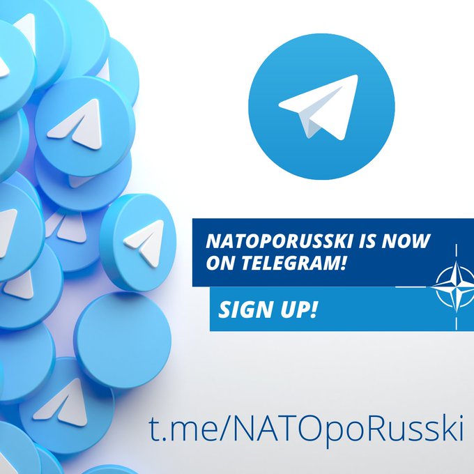NATO announces its arrival in Russian on Telegram 