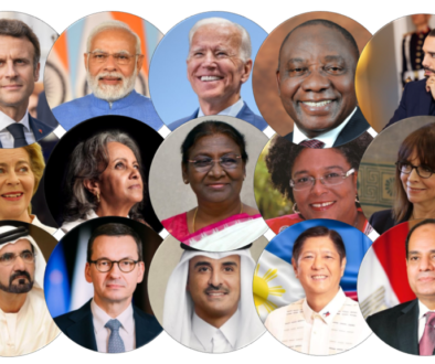 Collage of social media profiles of world leaders